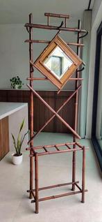 Prachtig art-deco halmeubel / kapstokmeubel, Huis en Inrichting, Ophalen of Verzenden, Zo goed als nieuw