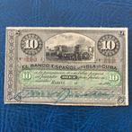 Cuba - 10 Pesos 1896- Handgesigneerd- P 49a VF-XF, Postzegels en Munten, Bankbiljetten | Oceanië, Los biljet, Ophalen of Verzenden