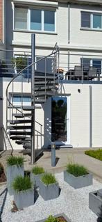 Buiten spiltrap in inox te koop, Ophalen, Zo goed als nieuw, Trap