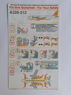 Condor Berlin Safety card Airbus A320-212, Verzamelen, Ophalen of Verzenden, Nieuw, Kaart, Foto of Prent