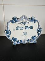 Oud Delft wandbord / sierschild - Delfts blauw, Antiek en Kunst, Ophalen