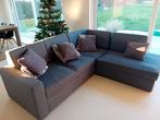 Donker grijze zetel, Ophalen, Gebruikt, Hoekbank, Stof