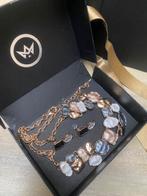 Juwelen set ketting en oorbellen nacré Victoria, Neuf, Enlèvement ou Envoi, Autres couleurs, Autres matériaux