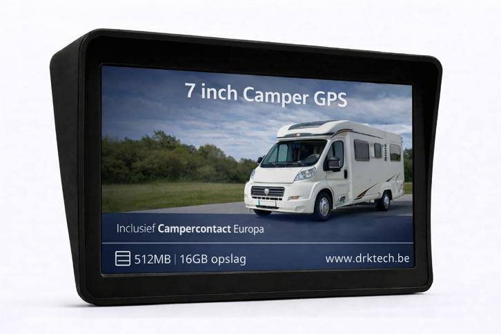 7 inch Mobilhome, Auto GPS Navigatie (Gratis Updates) 16GB, Caravanes & Camping, Camping-car Accessoires, Neuf, Enlèvement ou Envoi