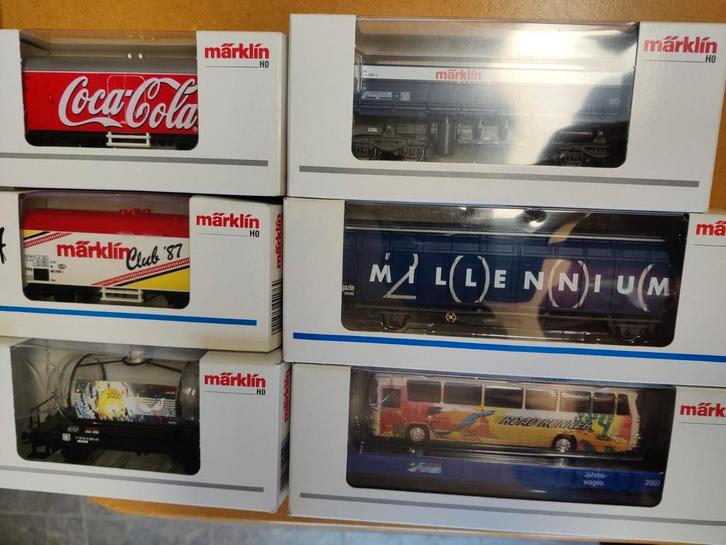 WAGONS MARKLIN, Hobby en Vrije tijd, Modeltreinen | H0, Zo goed als nieuw, Wagon, Wisselstroom, Märklin, Ophalen of Verzenden