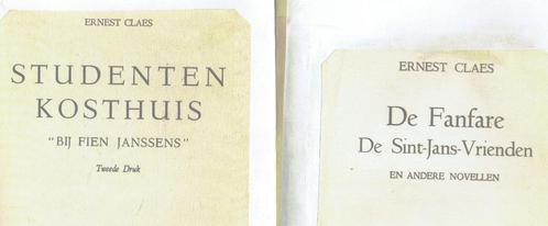 Ernest Claes.2 boeken.Fanfare Sint-Jans-Vrienden & Studenten, Boeken, Literatuur, Gelezen, België, Ophalen of Verzenden