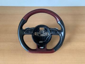 audi SQ5 stuurwiel rood leer + flippers + afgevlakt 2012- 17 beschikbaar voor biedingen