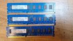 3 stuks Elpida 2GB 2Rx8 PC3-10600U-9-10-B0, Computers en Software, RAM geheugen, Ophalen, 1333MHZ, Gebruikt, DDR3