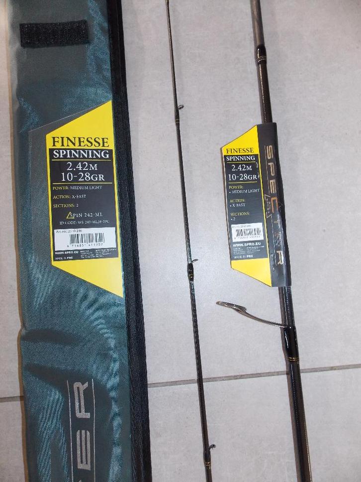 SPRO Specter Finesse Spinning 10-28 grammes, Sports nautiques & Bateaux, Pêche à la ligne | Poissons prédateurs, Neuf, Canne à lancer