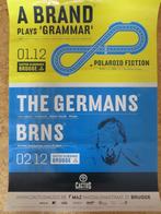 THE GERMANS / BRNS - RARE POSTER - CACTUS FESTIVAL - BRUGGE, Verzamelen, Posters, Rechthoekig Liggend, Gebruikt, Verzenden, Muziek