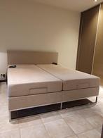 Tempur bed met motoren, Tissu, Beige, Comme neuf, Enlèvement