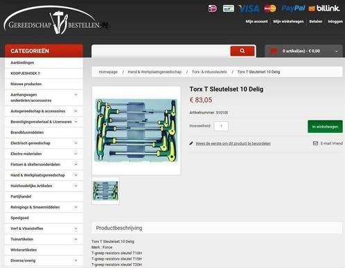 Torx T Sleutelset 10 Delig, Auto diversen, Autogereedschap, Nieuw, Ophalen of Verzenden