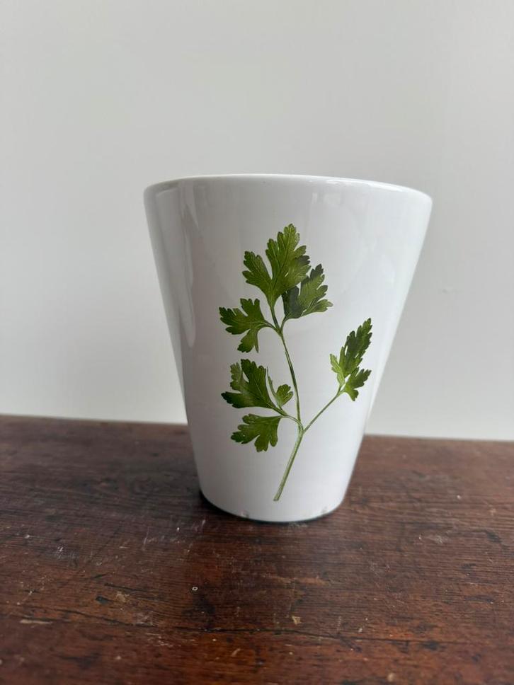 Een bloempot voor peterselie of ander, Tuin en Terras, Bloempotten, Zo goed als nieuw, Aardewerk, Ophalen