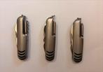 3x stainless steel zakmes + zakjes, Verzamelen, Verzenden, Zo goed als nieuw