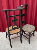Vintage: zwarte kerkstoelen, Ophalen