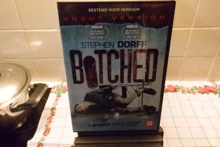 DVD Botched.(Stephen Dorff), Cd's en Dvd's, Dvd's | Horror, Zo goed als nieuw, Gore, Vanaf 16 jaar, Verzenden