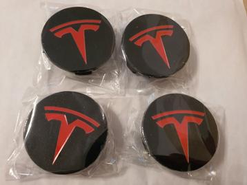 4 x 56 mm Tesla velgen naafdoppen/center caps  