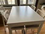 Table de cuisine avec 4 chaises, Comme neuf, 100 à 150 cm, Autres matériaux, Moderne