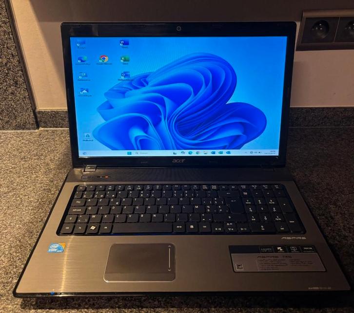Acer Aspire 7741G, Computers en Software, Windows Laptops, Zo goed als nieuw, 17 inch of meer, SSD, 2 tot 3 Ghz, 8 GB, Azerty
