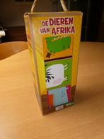De dieren in Afrika stapelbare eco-blokken en boekje, Boeken, Ophalen of Verzenden, Nieuw, Jongen of Meisje, Fictie algemeen