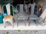 Vintagemetalen stoelen, Huis en Inrichting, Stoelen, Drie, Gebruikt, Retro, Metaal