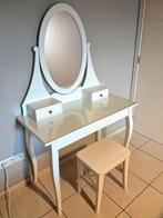 Toilettafel met kruk, Huis en Inrichting, Ophalen, 100 tot 150 cm, 100 tot 150 cm, Zo goed als nieuw