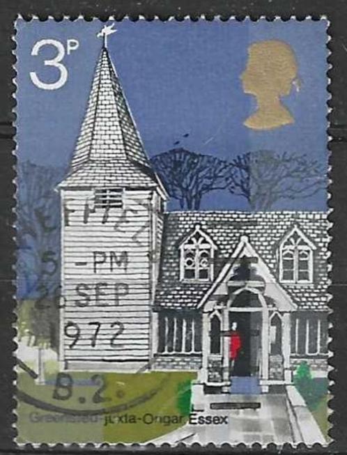 Groot-Brittannie 1972 - Yvert 660 - Greensted Church (ST), Timbres & Monnaies, Timbres | Europe | Royaume-Uni, Affranchi, Envoi