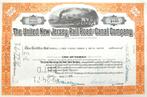 The United New Jersey Railroad and Canal Company 1970, Postzegels en Munten, Aandelen en Waardepapieren, Ophalen of Verzenden