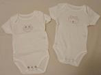 Lot de 2 bodys courtes manches taille naissance, Ophalen, Zo goed als nieuw
