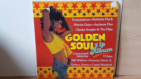 GOLDEN SOUL - VERZAMEL DUBBEL LP (1973) (2 LP’s), Cd's en Dvd's, Vinyl | Verzamelalbums, Zo goed als nieuw, R&B en Soul, 10 inch