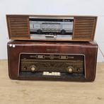 2 vintage Philips buizenradios (50s/60s) werkend, Ophalen of Verzenden, Gebruikt, Radio