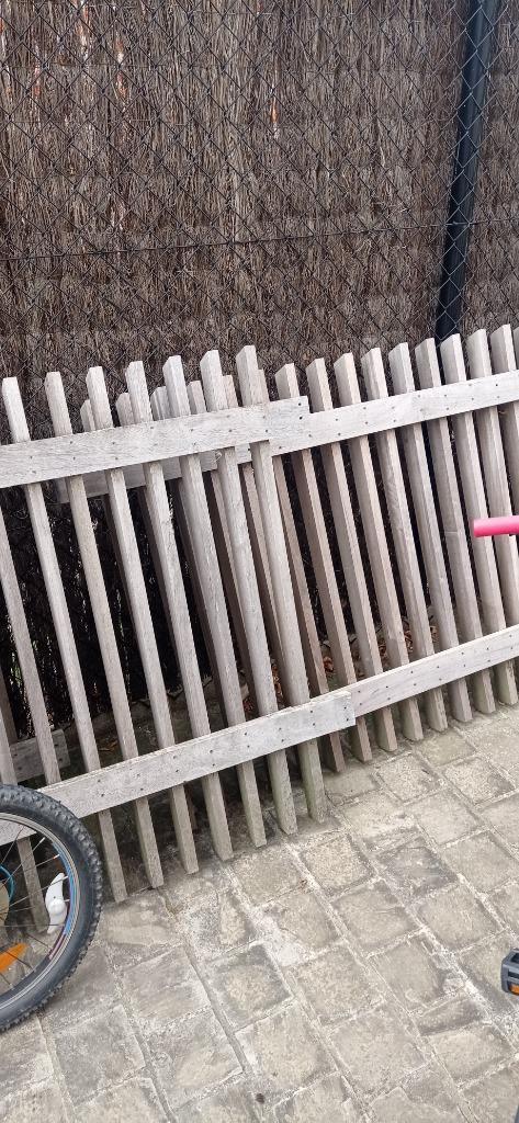 tuinafsluiting in padoek, Tuin en Terras, Schuttingen, Gebruikt, Ophalen