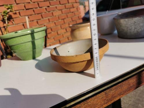 Bloempot in steen, terracotta bloempot, BL 36-37 en 39, Tuin en Terras, Bloempotten, Gebruikt, Steen, Binnen, Balkon, Minder dan 40 cm