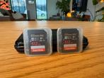 2x SanDisk Extreme Pro 512GB SDXC UHS-II V60 280MB/s, Audio, Tv en Foto, Foto | Geheugenkaarten, Videocamera, SDXC, Zo goed als nieuw