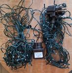 2 stuks van ieder 80 wit-Lampjes met stekker, Ophalen of Verzenden, Zo goed als nieuw, Kabel of Snoer