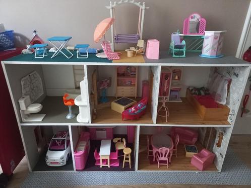 Groot huis voor Barbie-poppen, Kinderen en Baby's, Speelgoed | Poppenhuizen, Gebruikt, Poppenhuis, Ophalen