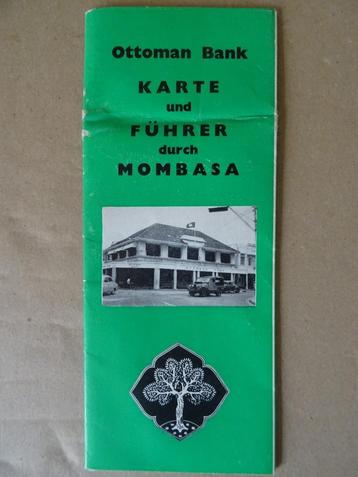 Curiosa Ottoman Bank karte und führer durch Mombasa Mombassa beschikbaar voor biedingen