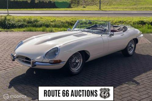 Jaguar E-Type Series 1 1966 | Route 66 auctions, Autos, Oldtimers & Ancêtres, Entreprise, Achat, Toit ouvrant, Jaguar, Essence