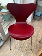 Chaise Fritz Hansen Rouge - 585, Maison & Meubles, Chaises, Rouge, Enlèvement, Utilisé, Bois