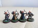 GW Lord of the Rings Haldir en 3 geschilderde Wood Elves, Actiefiguurtje, Gebruikt, Ophalen of Verzenden
