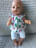 145. Babyborn: Nieuw bloesje met meloenen+ wit broekje, Kinderen en Baby's, Speelgoed | Poppen, Ophalen of Verzenden, Nieuw, Babypop