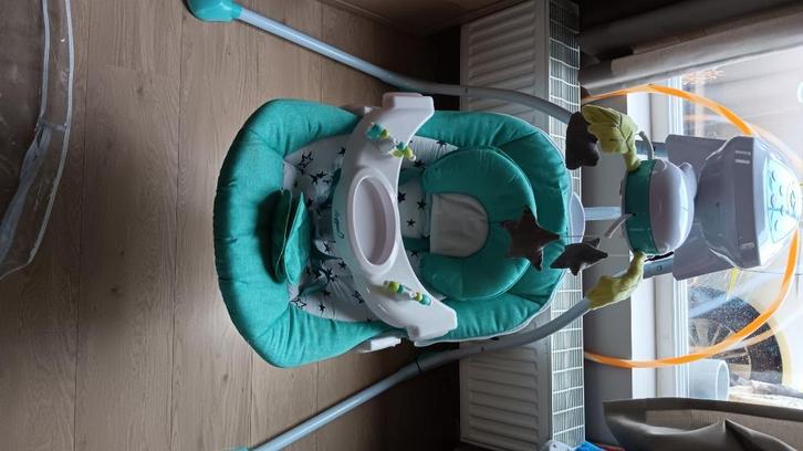 Babyschommel, Kinderen en Baby's, Wipstoeltjes, Zo goed als nieuw, Schommelstoel, Met gordel(s) of riempje(s), Verstelbaar, Ophalen
