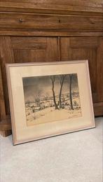 Winterlandschap Gies Cosyns 1976, Antiek en Kunst, Ophalen