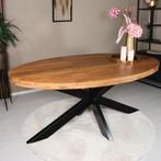 Mango eettafel ovaal 180cm NIEUW, Ophalen of Verzenden, Nieuw, Ovaal