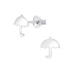 Zilveren kinderoorbellen paraplu, Handtassen en Accessoires, Nieuw, Ophalen of Verzenden, Zilver, Oorbellen