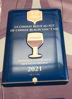 Chimay bleu reclamebord metaal, Verzamelen, Merken en Reclamevoorwerpen, Ophalen of Verzenden, Zo goed als nieuw, Reclamebord