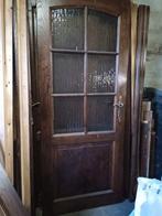 Eiken binnendeuren, Doe-het-zelf en Bouw, Deuren en Vliegenramen, Ophalen, Gebruikt, Glas