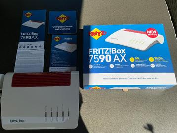 Fritz Box 7590 ax v2 wifi 6 mesh edition boîte ouverte, Enlèvement ou Envoi, Neuf, Routeur avec modem, Fritzbox