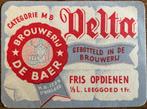BR.DE BAER/DELTA/ST NIKLAAS bieretiket, Ophalen of Verzenden, Zo goed als nieuw, Overige typen