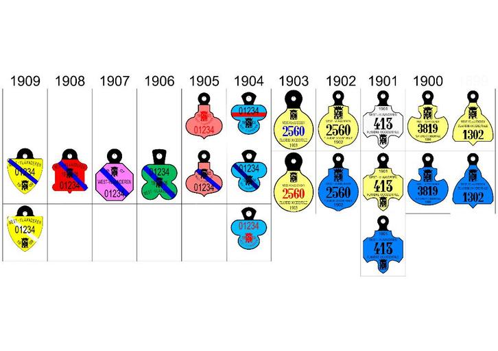 fietsplaten, Antiek en Kunst, Curiosa en Brocante, Ophalen of Verzenden